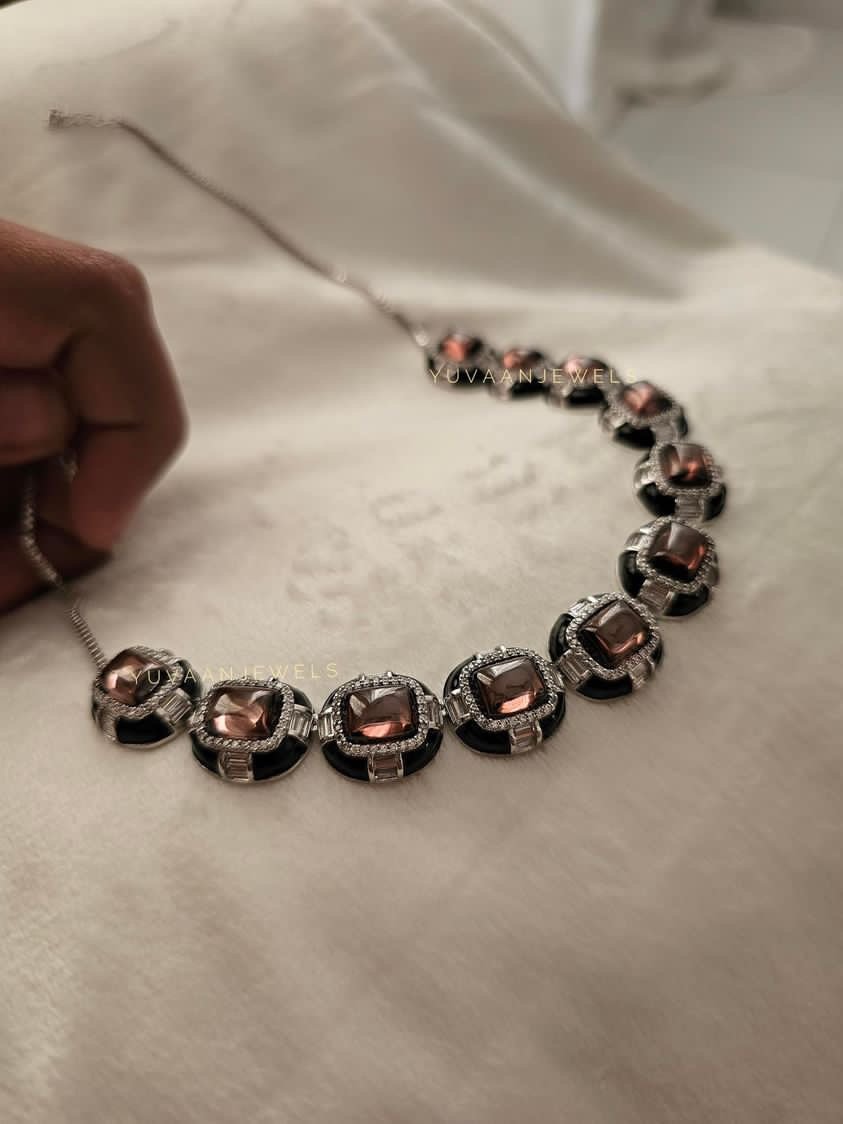 Jessica Semi Precious stone Necklace