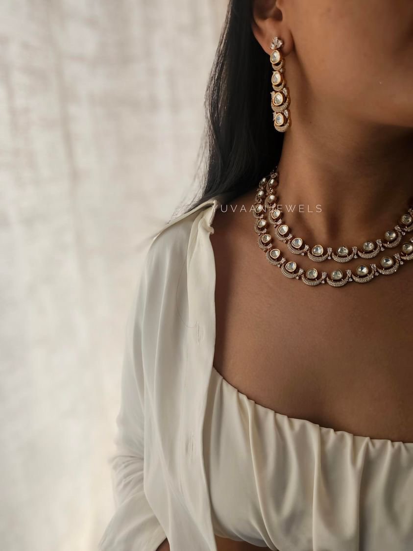 Malsa Twin Polki Necklace