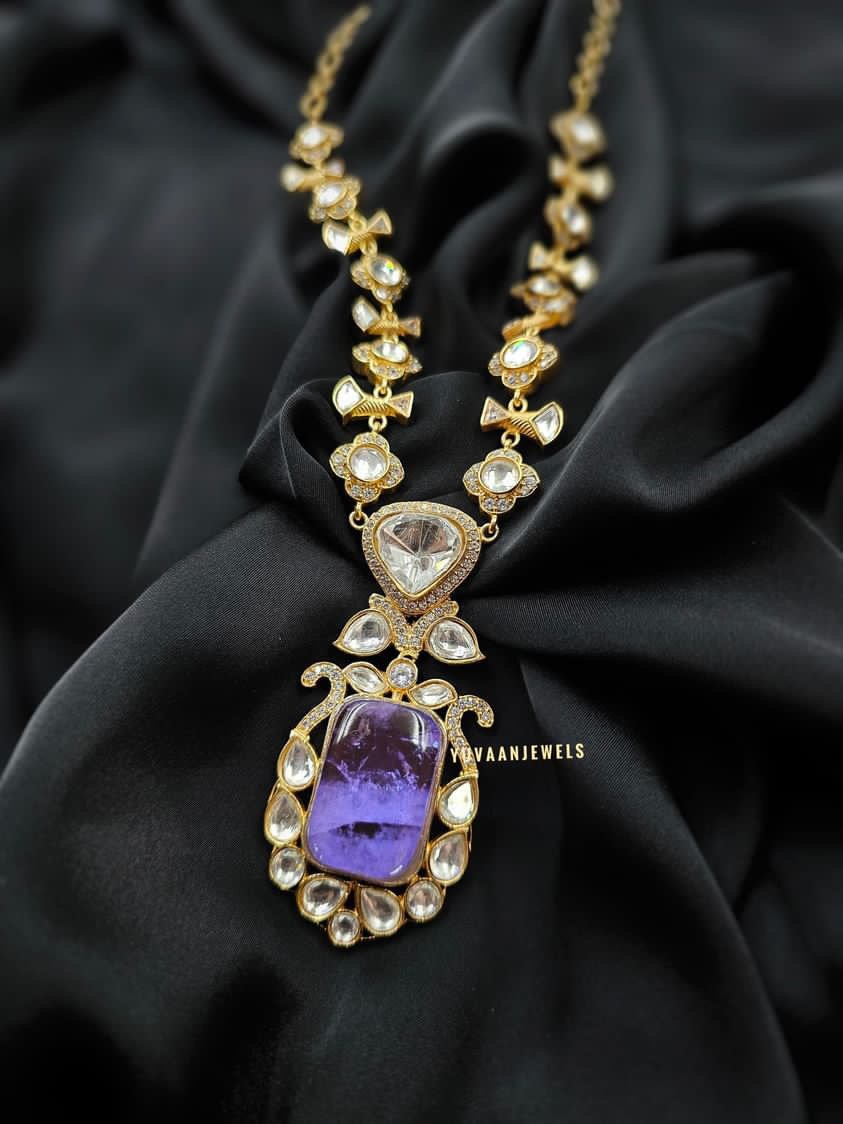 Fabiana polki and Quartz necklace