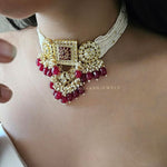 Shivina polki and Pearl choker