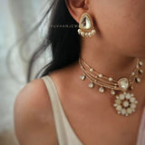 Akruti Polki & stone Necklace