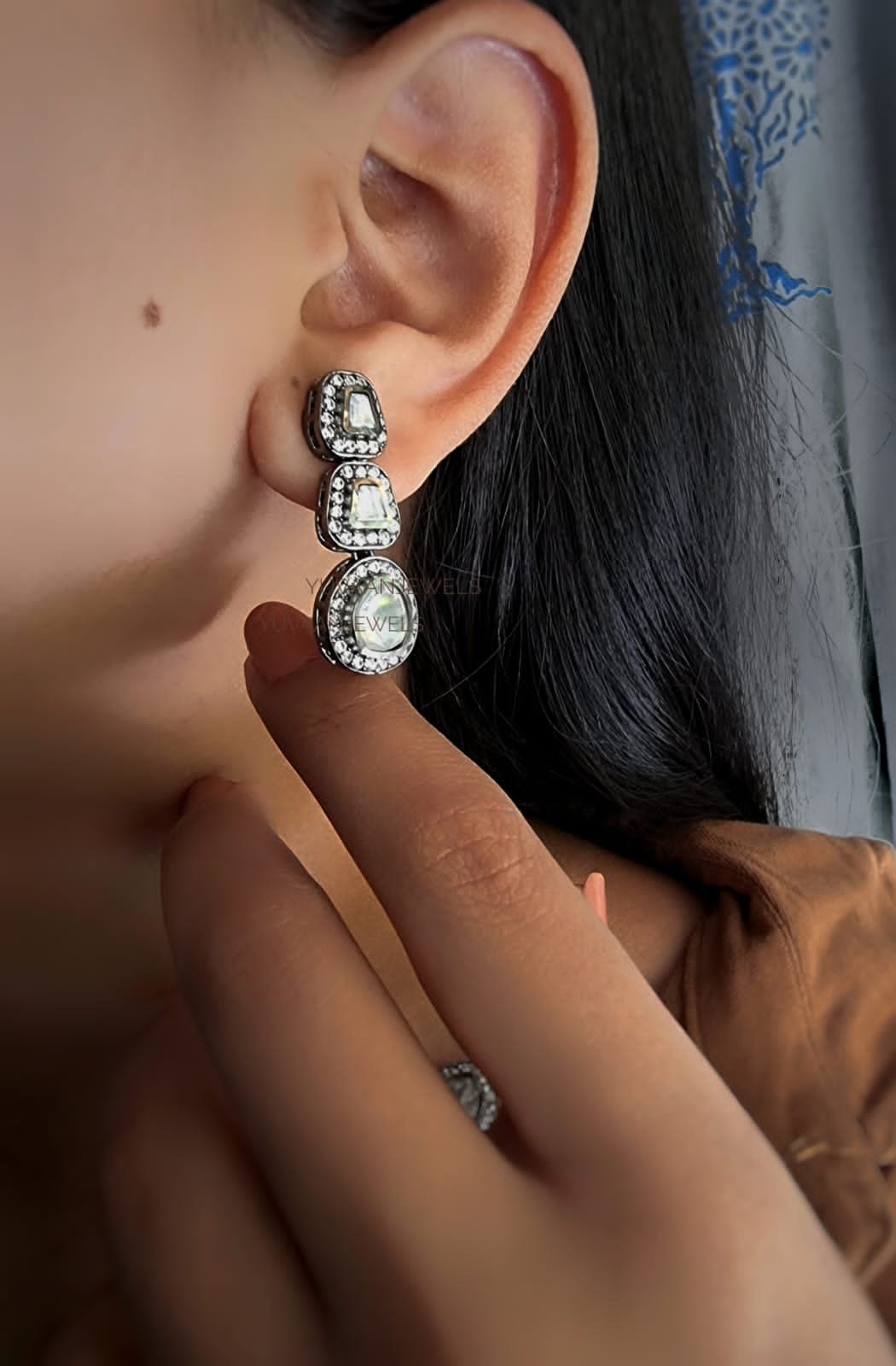 Myra Necklace Set (Silver Plated)