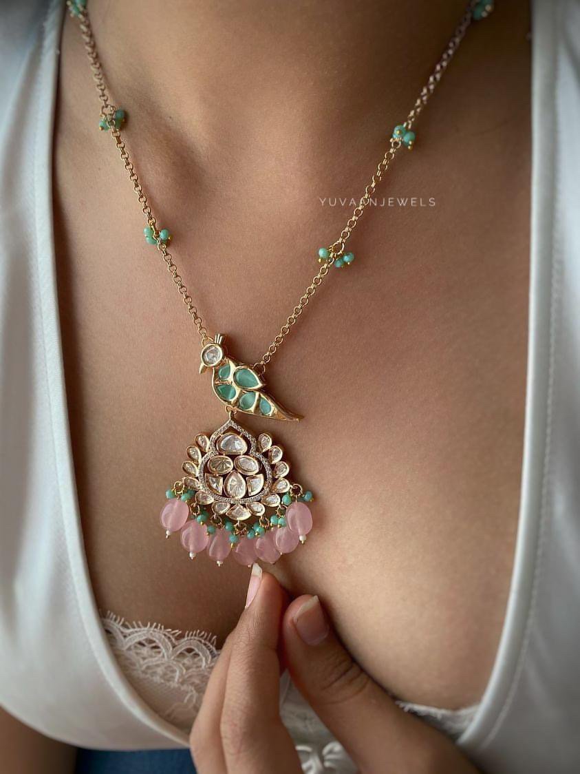 Shifra polki necklace