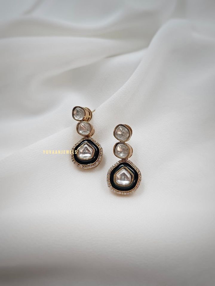 Leena Polki and Meena necklace