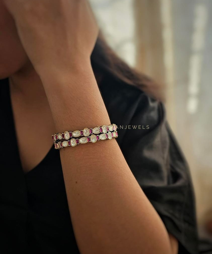 Agrima Polki bangles