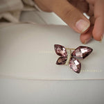 Pink wings crystal Pin