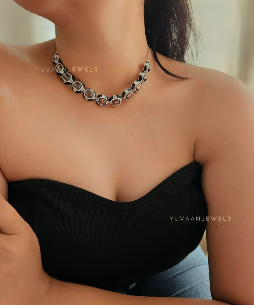 Jessica Semi Precious stone Necklace