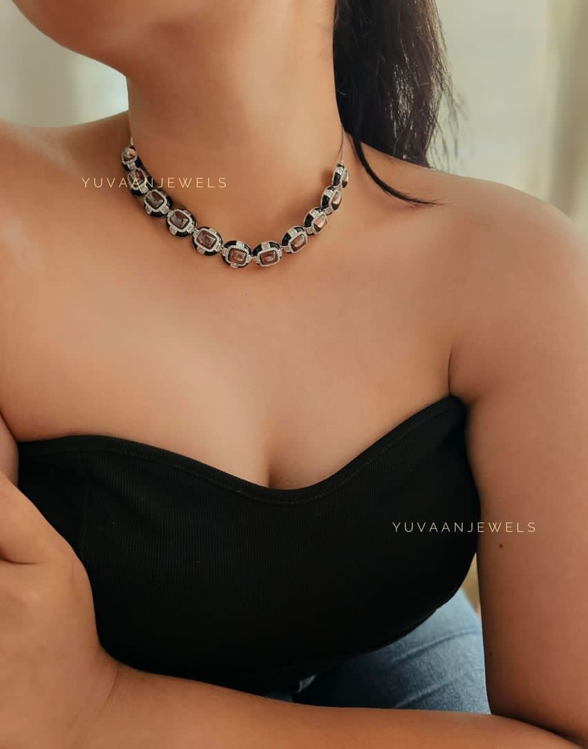 Jessica Semi Precious stone Necklace