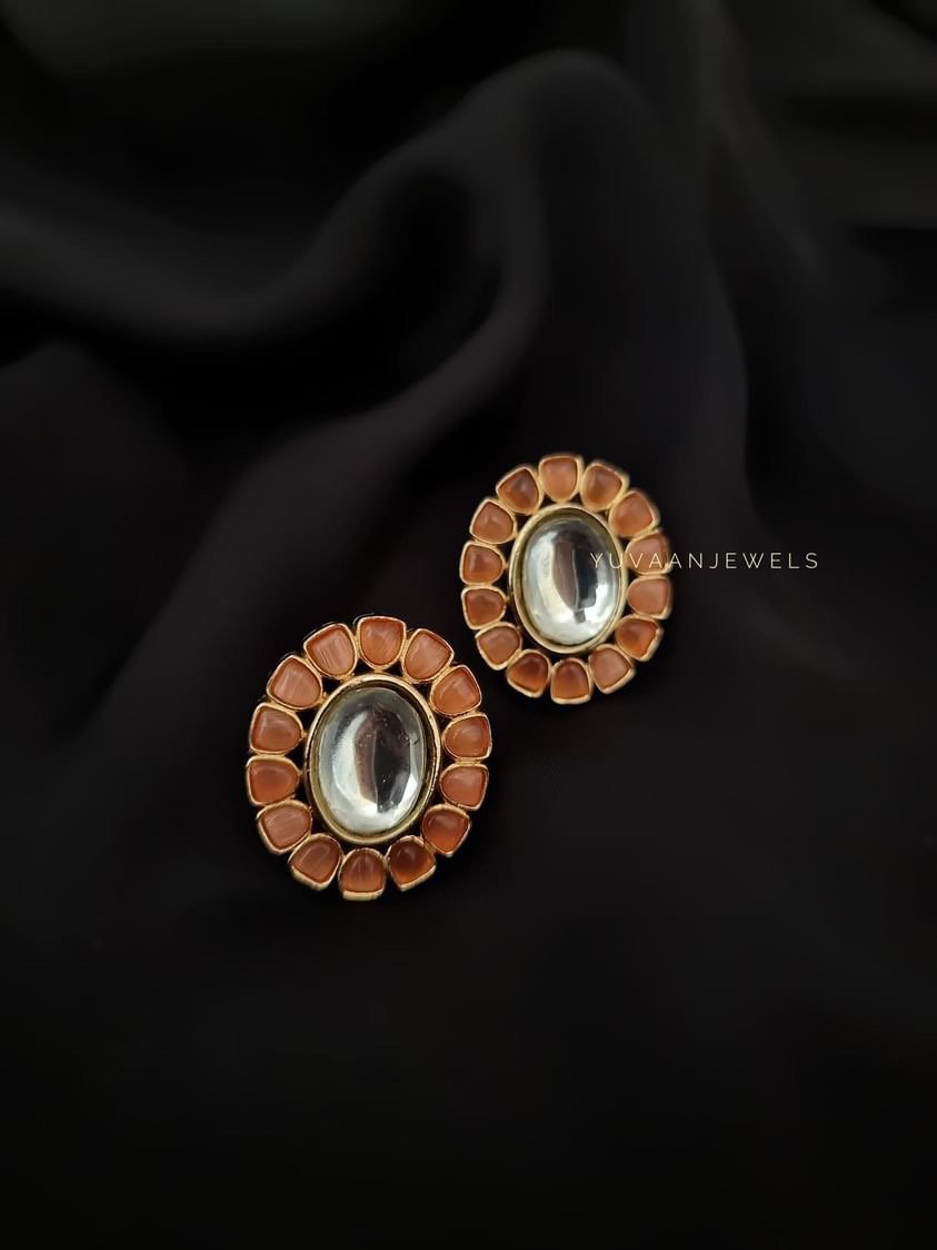 Reema Polki studs
