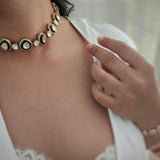 Leena Polki and Meena necklace