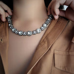 Myra Necklace Set (Silver Plated)