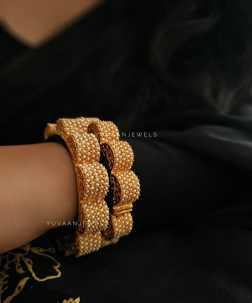 Phool pearl bangles