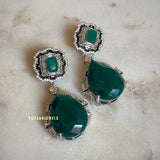 Veronica Emerald earrings