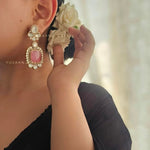 Ambar semi-precious stone Earings