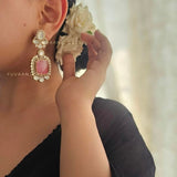 Ambar semi-precious stone Earings