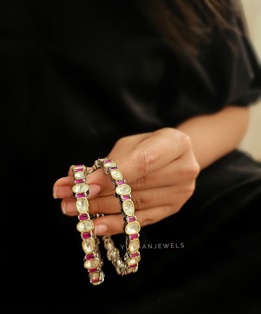 Agrima Polki bangles