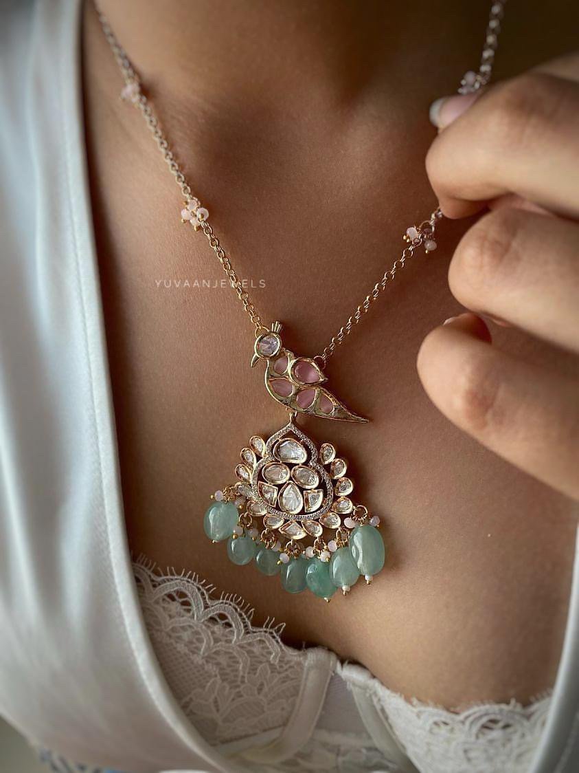 Shifra polki necklace