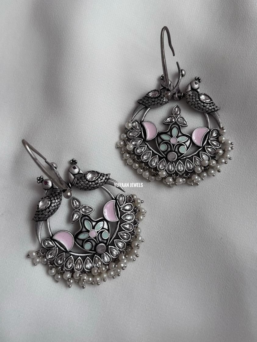 Mor handcrafted chaandbali