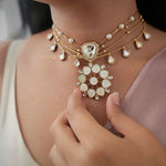 Akruti Polki & stone Necklace
