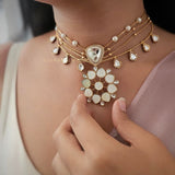 Akruti Polki & stone Necklace