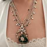 Pavak pearl Quartz Necklace