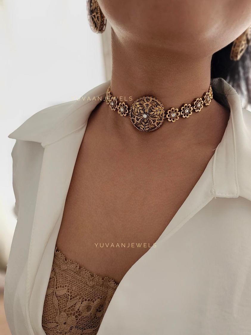Sun-kissed Gold Choker