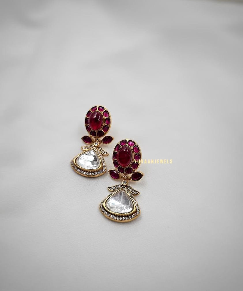 Arohi Quartz and polki  Necklace