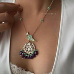Shifra polki necklace