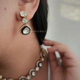 Leena Polki and Meena necklace
