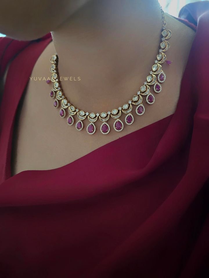 Kavya polki necklace