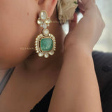 Ambar semi-precious stone Earings