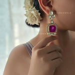 Ambar semi-precious stone Earings