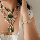 Pavak pearl Quartz Necklace