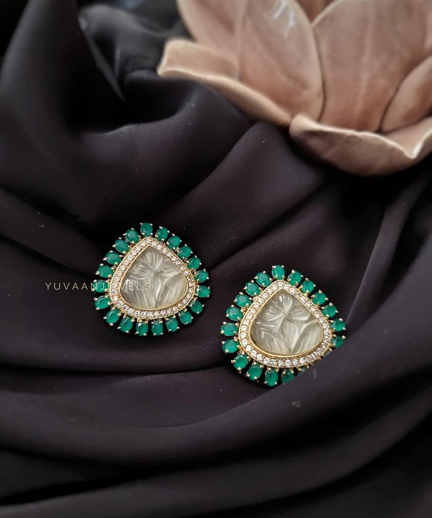 Amanda semi precious stone studs