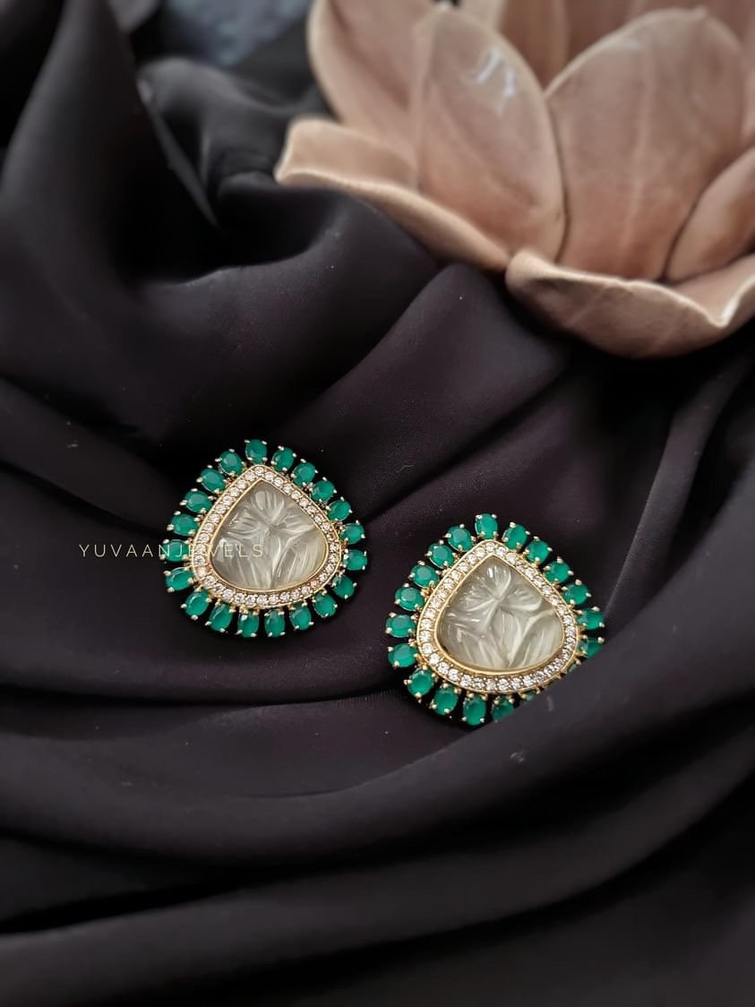 Amanda semi precious stone studs