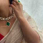 Panna polki necklace