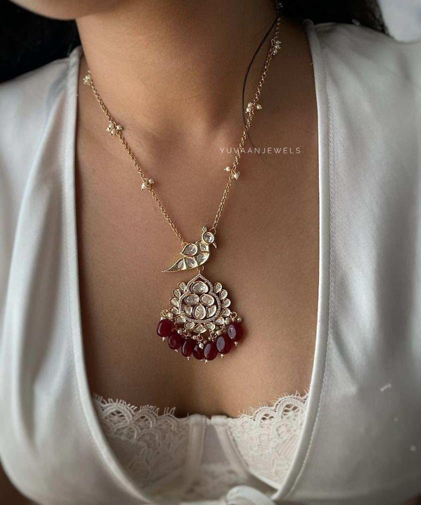 Shifra polki necklace