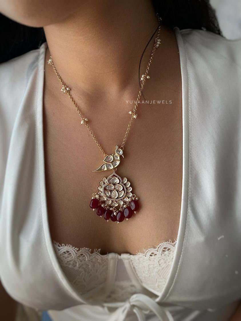Shifra polki necklace