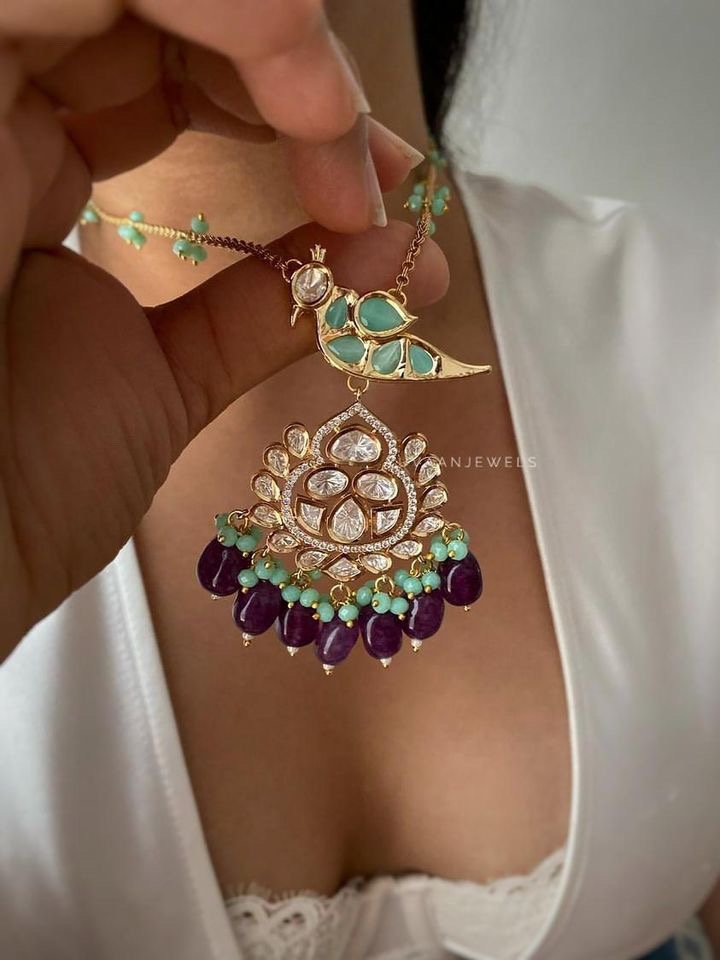 Shifra polki necklace