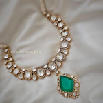 Panna polki necklace