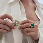 Natures kiss Floral Brooch pin