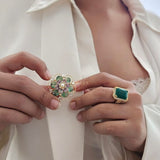 Natures kiss Floral Brooch pin