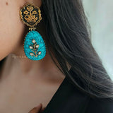 Rupal raw stone earrings