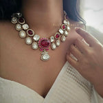 Arohi Quartz and polki  Necklace