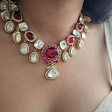 Arohi Quartz and polki  Necklace