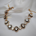 Leena Polki and Meena necklace