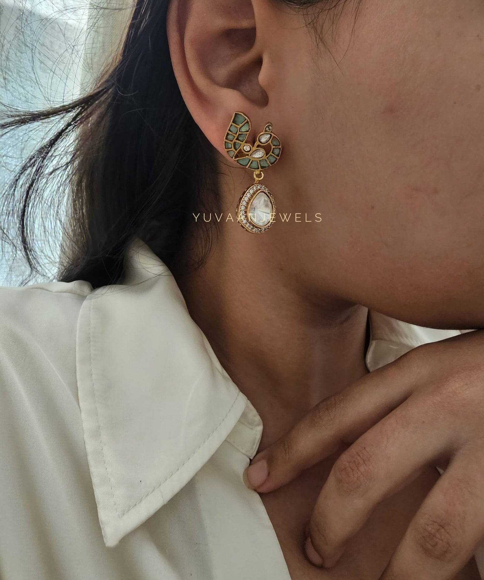 Morni polki earrings