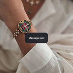 Rangoli quartz and polki bracelet