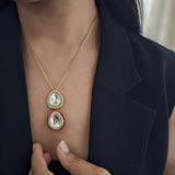 Swara delicate polki necklace