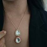 Swara delicate polki necklace